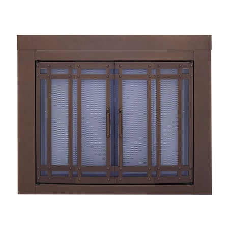 Fireplace Glass Doors Aerin Large Oil Burnished Bronze AE-1702BB